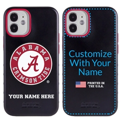 
Collegiate Case for iPhone 12 Mini – Hybrid Alabama Crimson Tide - Personalized