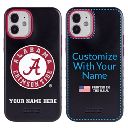 
Collegiate Case for iPhone 12 Mini – Hybrid Alabama Crimson Tide - Personalized