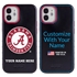 Collegiate Case for iPhone 12 Mini – Hybrid Alabama Crimson Tide - Personalized
