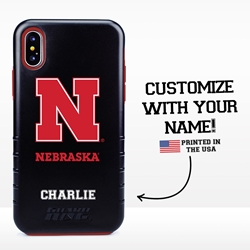 
Collegiate Case for iPhone X / XS – Hybrid Nebraska Cornhuskers - Personalized