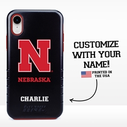 
Collegiate Case for iPhone XR – Hybrid Nebraska Cornhuskers - Personalized