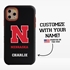 Collegiate Case for iPhone 11 Pro – Hybrid Nebraska Cornhuskers - Personalized
