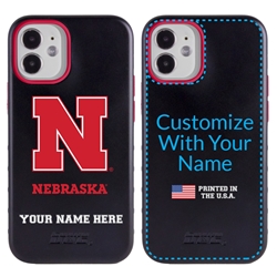 
Collegiate Case for iPhone 12 Mini – Hybrid Nebraska Cornhuskers - Personalized