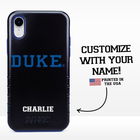 Collegiate Case for iPhone XR – Hybrid Duke Blue Devils - Personalized
