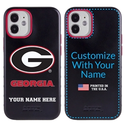 
Collegiate Case for iPhone 12 Mini – Hybrid Georgia Bulldogs - Personalized