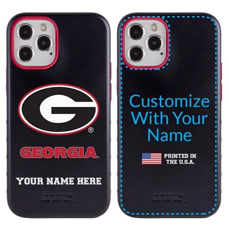 Collegiate Case for iPhone 12 / 12 Pro – Hybrid Georgia Bulldogs - Personalized
