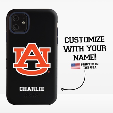 Collegiate Case for iPhone 11 – Hybrid Auburn Tigers - Personalized
