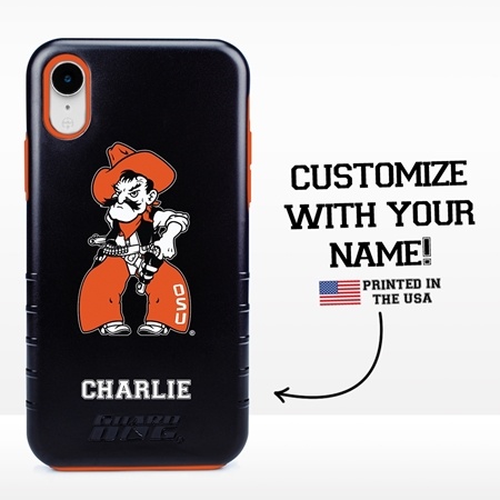Collegiate Case for iPhone XR – Hybrid Oklahoma State Cowboys - Personalized
