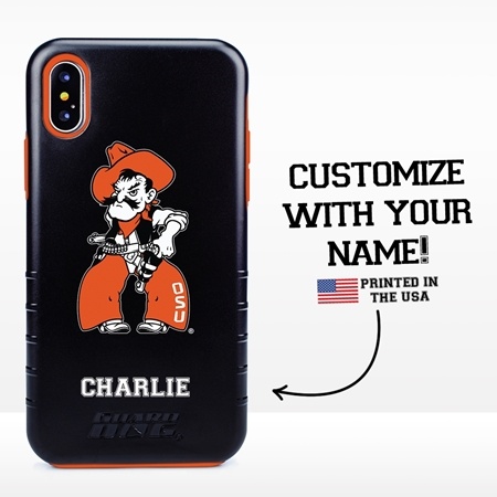 Collegiate Case for iPhone XS Max – Hybrid Oklahoma State Cowboys - Personalized
