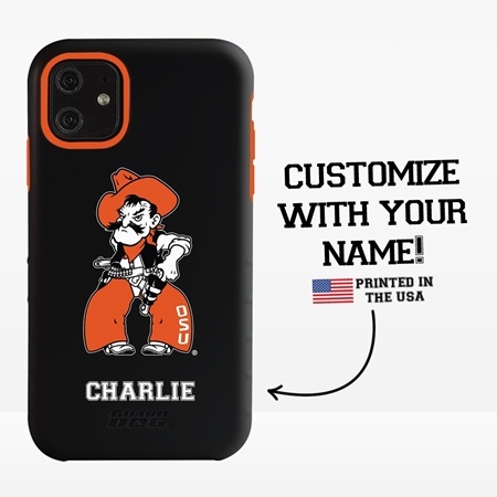 Collegiate Case for iPhone 11 – Hybrid Oklahoma State Cowboys - Personalized
