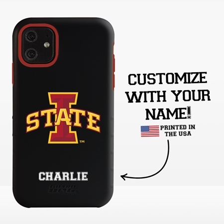 Collegiate Case for iPhone 11 – Hybrid Iowa State Cyclones - Personalized
