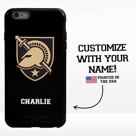 Collegiate Case for iPhone 6 Plus / 6s Plus – Hybrid West Point Black Knights - Personalized
