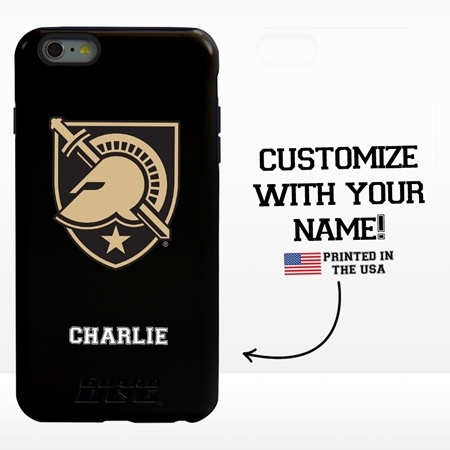 Collegiate Case for iPhone 6 Plus / 6s Plus – Hybrid West Point Black Knights - Personalized
