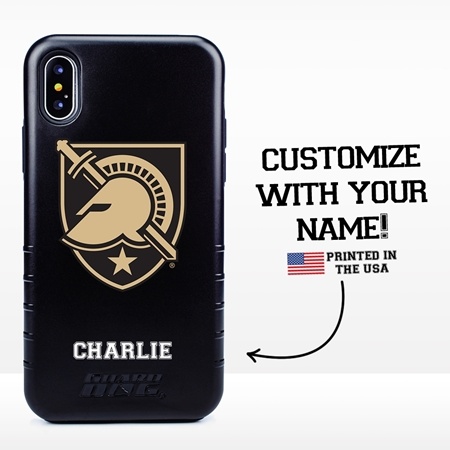 Collegiate Case for iPhone X / XS – Hybrid West Point Black Knights - Personalized
