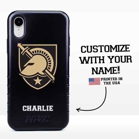 Collegiate Case for iPhone XR – Hybrid West Point Black Knights - Personalized
