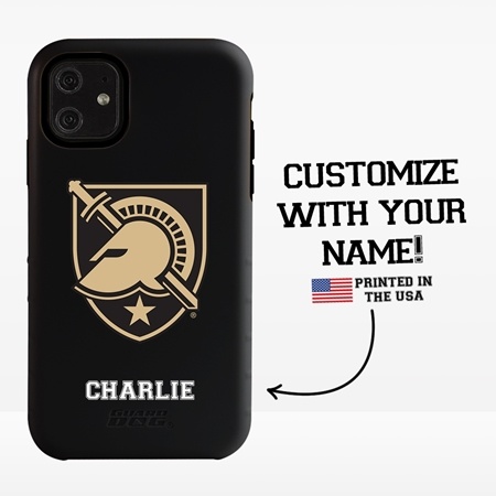 Collegiate Case for iPhone 11 – Hybrid West Point Black Knights - Personalized
