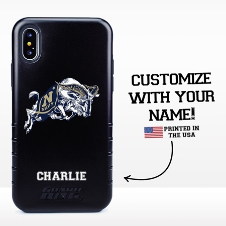 Collegiate Case for iPhone X / XS – Hybrid Navy Midshipmen - Personalized
