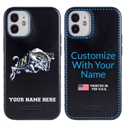 
Collegiate Case for iPhone 12 Mini – Hybrid Navy Midshipmen - Personalized