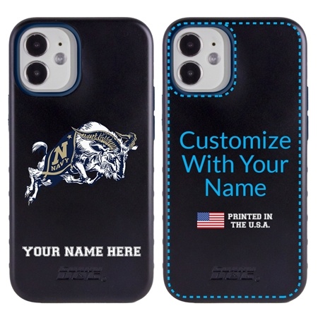 Collegiate Case for iPhone 12 Mini – Hybrid Navy Midshipmen - Personalized
