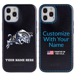 
Collegiate Case for iPhone 12 / 12 Pro – Hybrid Navy Midshipmen - Personalized