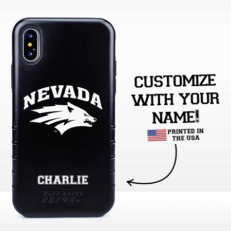 Collegiate Case for iPhone X / XS – Hybrid Nevada Wolf Pack - Personalized
