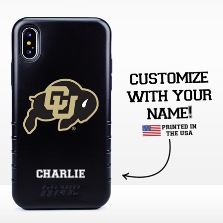 Collegiate Case for iPhone X / XS – Hybrid Colorado Buffaloes - Personalized
