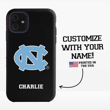 Collegiate Case for iPhone 11 – Hybrid North Carolina Tar Heels - Personalized
