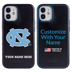 
Collegiate Case for iPhone 12 Mini – Hybrid North Carolina Tar Heels - Personalized