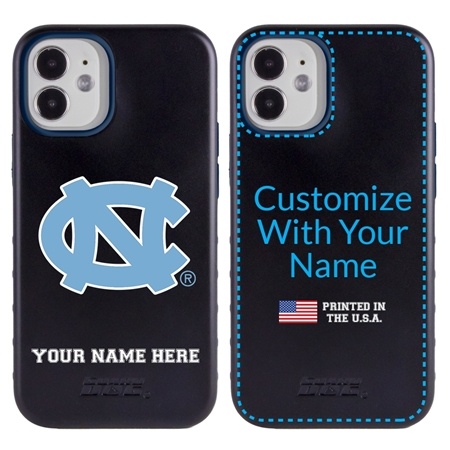 Collegiate Case for iPhone 12 Mini – Hybrid North Carolina Tar Heels - Personalized
