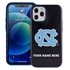 Collegiate Case for iPhone 12 / 12 Pro – Hybrid North Carolina Tar Heels - Personalized
