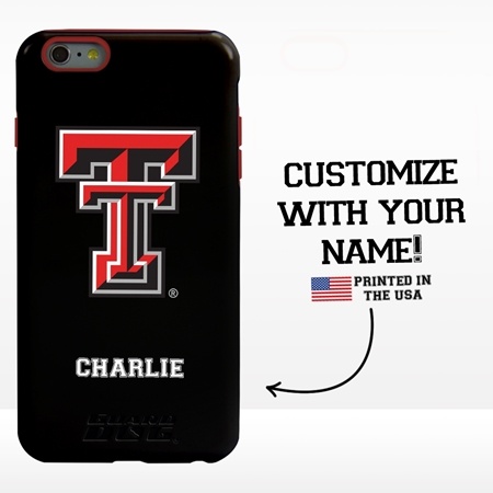 Collegiate Case for iPhone 6 Plus / 6s Plus – Hybrid Texas Tech Red Raiders - Personalized
