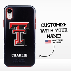 
Collegiate Case for iPhone XR – Hybrid Texas Tech Red Raiders - Personalized