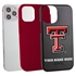 Collegiate Case for iPhone 12 / 12 Pro – Hybrid Texas Tech Red Raiders - Personalized
