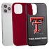 Collegiate Case for iPhone 12 / 12 Pro – Hybrid Texas Tech Red Raiders - Personalized
