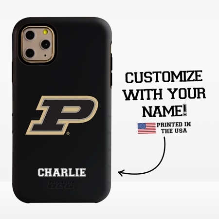 Collegiate Case for iPhone 11 Pro – Hybrid Purdue Boilermakers - Personalized
