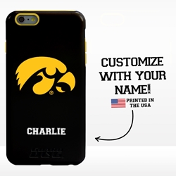 
Collegiate Case for iPhone 6 Plus / 6s Plus – Hybrid Iowa Hawkeyes - Personalized