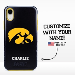 
Collegiate Case for iPhone XR – Hybrid Iowa Hawkeyes - Personalized