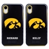 Collegiate Case for iPhone XR – Hybrid Iowa Hawkeyes - Personalized
