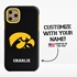 Collegiate Case for iPhone 11 Pro – Hybrid Iowa Hawkeyes - Personalized
