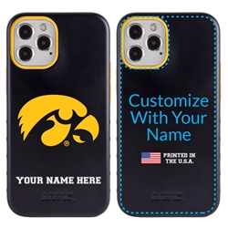 
Collegiate Case for iPhone 12 / 12 Pro – Hybrid Iowa Hawkeyes - Personalized