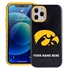 Collegiate Case for iPhone 12 Pro Max – Hybrid Iowa Hawkeyes - Personalized
