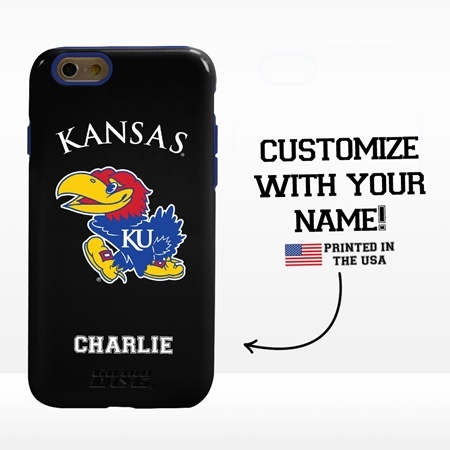 Collegiate Case for iPhone 6 / 6s  – Hybrid Kansas Jayhawks - Personalized
