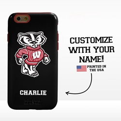 
Collegiate Case for iPhone 6 / 6s  – Hybrid Wisconsin Badgers - Personalized