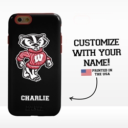
Collegiate Case for iPhone 6 / 6s  – Hybrid Wisconsin Badgers - Personalized