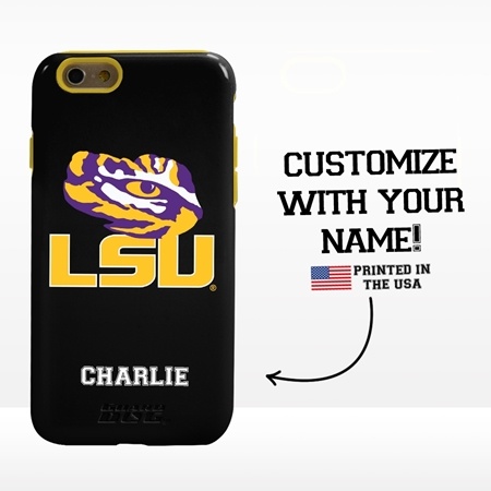 Collegiate Case for iPhone 6 / 6s  – Hybrid LSU Tigers - Personalized
