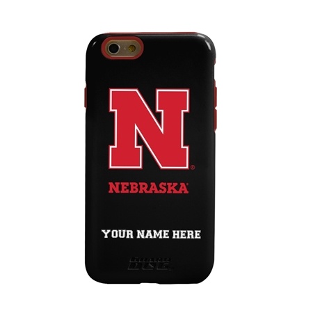 Collegiate Case for iPhone 6 / 6s  – Hybrid Nebraska Cornhuskers - Personalized
