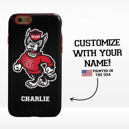 Collegiate Case for iPhone 6 / 6s  – Hybrid NC State Wolfpack - Personalized
