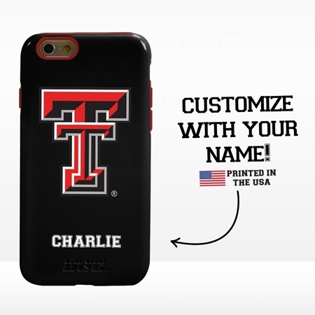 Collegiate Case for iPhone 6 / 6s  – Hybrid Texas Tech Red Raiders - Personalized
