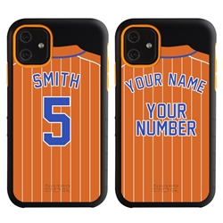 
Personalized Pinstriped Baseball Jersey Case for iPhone 11 – Hybrid – (Black Case)