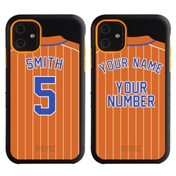 
Personalized Pinstriped Baseball Jersey Case for iPhone 11 – Hybrid – (Black Case)